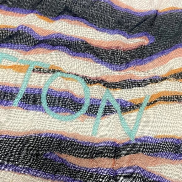 LOUIS VUITTON Etole - Pink Purple Orange Scarf Cashmere Silk 304-080725 - Picture 5 of 9